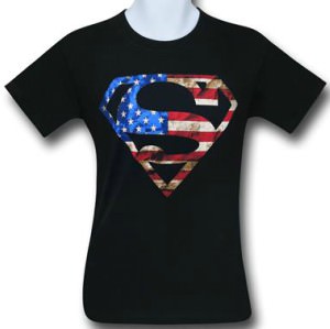 Superman American Flag T-Shirt