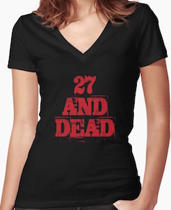 Lowell Tracy iZombie t-shirt 27 and dead
