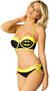 Batman Black And Yellow Under Wire Bikini Set