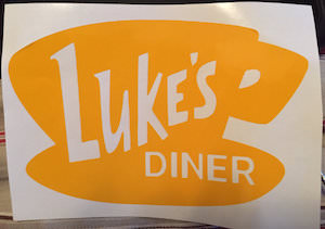 Decal/Sticker Luke's Diner Logo Gilmore Girls