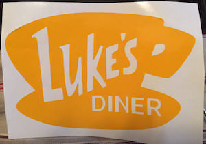 Gilmore Girls Luke's Diner Die Cute sticker