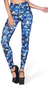 Doctor Who Blue Tardis Everywhere Leggings