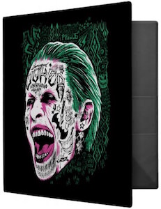 Laughing Joker Head Avery Binder