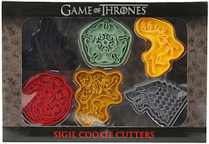 Game of Thrones 6 Piece Cookie Cutter Set