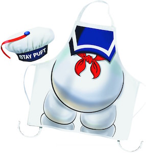 Ghostbusters Stay Puft Marshmallow Man Apron And Hat