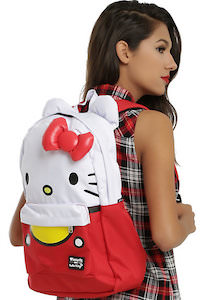 Hello Kitty Back Pack With Laptop Sleeve