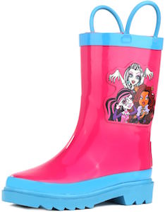 Pink And Blue Monster High Rain Boots