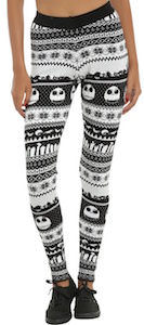 The Nightmare Before Christmas Leggings with Jack Skellington