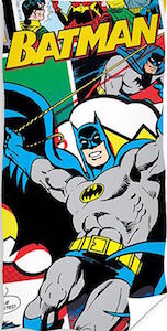 Comic Style Batman Beach Towel