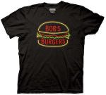 Bob's Burgers Neon Burger Logo T-Shirt