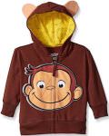 Curious George Face Hoodie For Kids