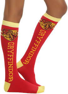Harry Potter Red Gryffindor Knee Socks