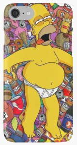 Homer Beer And Food Coma iPhone Case