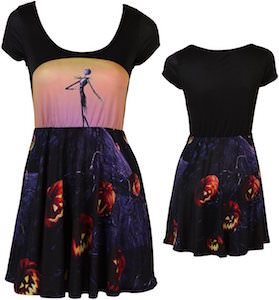 Jack Skellington And Pumpkins Skater Dress