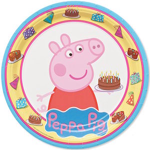Peppa Pig Round Paper Plates