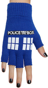 Doctor Who Fingerless Tardis Gloves