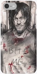 The Walking Dead Daryl Dixon Bite Me iPhone Case