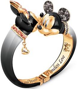 Mickey And Minnie Bangle Bracelet