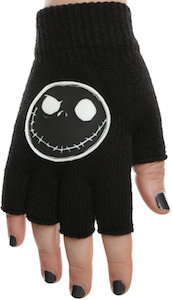 The Nightmare Before Christmas Jack Skellington Fingerless Gloves