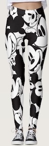 Mickey Mouse Face Leggings