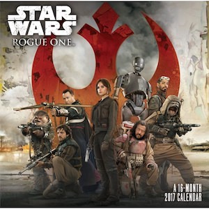 2017 Star Wars Rogue One Wall Calendar