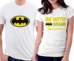 Im With Batman Couples T-Shirt Set