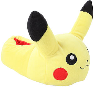 Plush Pikachu Slippers
