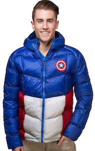 Marvel Captain America Down Winter Jacket