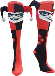 Harley Quinn Jester Knee Socks