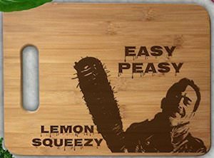 The Walking Dead Negan And Lucille Cutting Board
