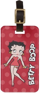 Betty Boop Personalized Luggage Tag