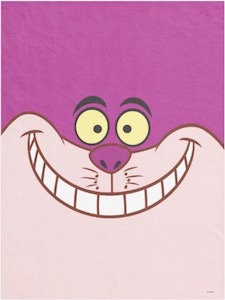 For sale: Cheshire Cat fleece blanket