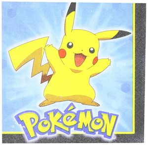 Pokemon Pikachu Paper Beverage Napkins