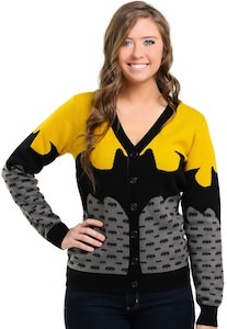 DC Comics Women's Batman Logo Cardigan