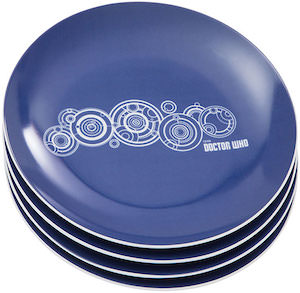 Doctor Who Blue Plates