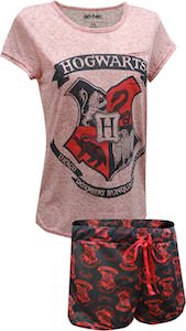 Hogwarts Shorts and Shirt Sleep Set