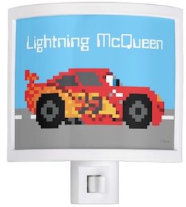 8Bit Lightning McQueen Night Light