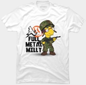 The Simpsons Full Metal Milhouse T-Shirt