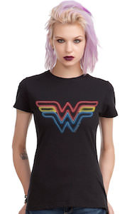 DC Comics Wonder Woman Neon Logo T-Shirt