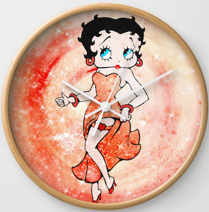 Dancing Betty Boop Wall Clock