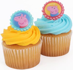 Peppa Pig Cupcake Rings