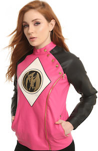 Women’s Pink Power Rangers Moto Jacket