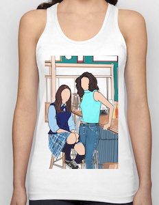 Gilmore Girls Rory And Lorelai At Luke's Diner Tank Top