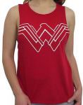 DC Comics Red Wonder Woman Logo Tank Top With Strapped Back
