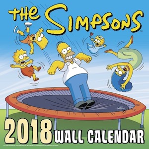 2018 The Simpsons Wall Calendar