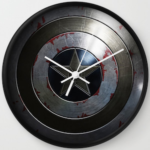 Captain America Shield Wall Clock