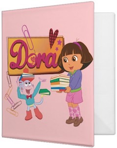 Dora The Explorer School Supplies Binder