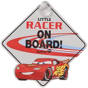 Lightning McQueen Baby On Board Sign