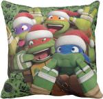 TMNT Funny Faces Christmas Pillow