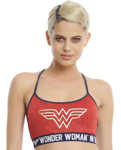 Dc Comics Wonder Woman Logo Sports Bra